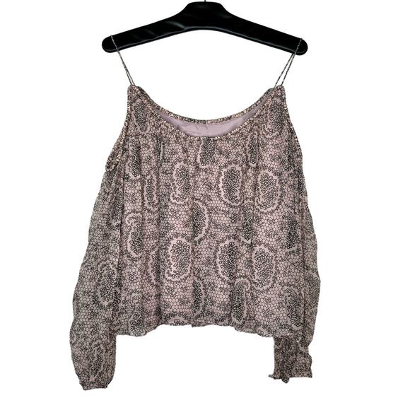 Elizabeth and James Paisley Cold Shoulder Maylin Blouse Medium NWT - Picture 3 of 15